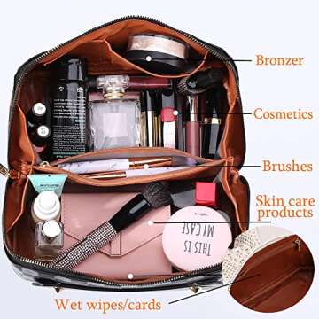 Stylish Large Capacity Travel Cosmetic Bag for Women