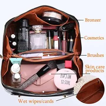 Stylish Large Capacity Travel Cosmetic Bag for Women