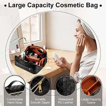 Stylish Large Capacity Travel Cosmetic Bag for Women