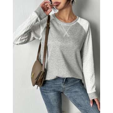 Zeagoo Lightweight Tunic Tops for Women Casual Fall Wear