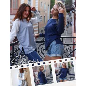 Zeagoo Lightweight Tunic Tops for Women Casual Fall Wear