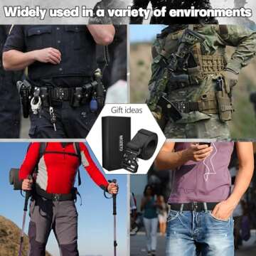 MOZETO Tactical Belts for Men Military Style Outdoor Gear
