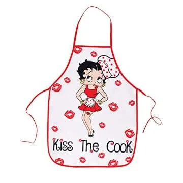 Betty Boop Apron Kiss The Cook in High-Quality Polyester