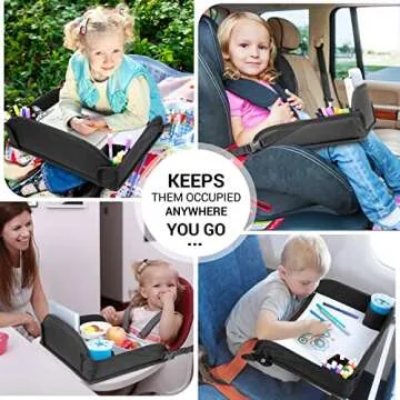 COOLBEBE Kids Travel Tray - Ultimate Car & Airplane Companion for Toddlers