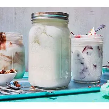 Bedoo 32 oz Mason Jars - Durable Glass for Canning