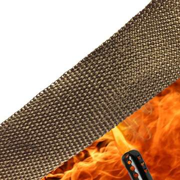 Titanium Fiber Exhaust Wrap Roll - High Performance Vehicle Heat Management