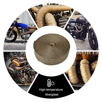 Titanium Fiber Exhaust Wrap Roll - High Performance Vehicle Heat Management