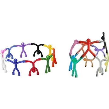 MagMen Magnetic Travel Toys - 20 Colorful Stretchy Fidget Toys for Kids and Adults