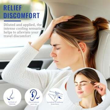 HIQILI Peppermint Essential Oil Add to Spray, Diffuser, Can Enjoy Air Freshening, Use in Kitchen, Bedroom, Office, Extra Free Travel Bottle - 3.38 Fl Oz/100 ML