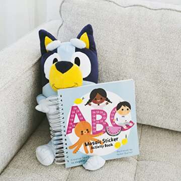 Cupkin Mosaic Sticker Art Kits for Kids and Adults, ABC Mosaics Art Craft Kit for Boys and Girls, 52 Page Sticker by Number Mosaic Kit with 3,000+ Jewel + Foam Stickers, Kids Coloring Book