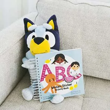 Cupkin Mosaic Sticker Art Kits for Kids and Adults, ABC Mosaics Art Craft Kit for Boys and Girls, 52 Page Sticker by Number Mosaic Kit with 3,000+ Jewel + Foam Stickers, Kids Coloring Book