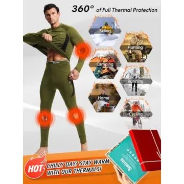 romision Thermal Underwear - Fleece Lined Comfort for Men