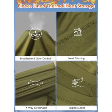 romision Thermal Underwear - Fleece Lined Comfort for Men