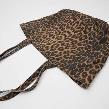 DOTITOY Leopard Print Tote Bags For Women Large-capacity Bag Single-shoulder Sag For Women Large Leopard Print Bag (Leopard Print)