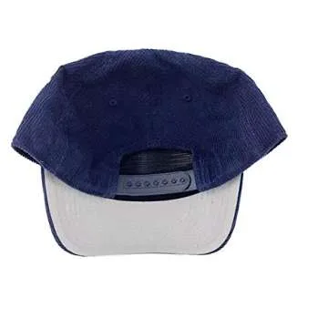 AMERICAN NEEDLE Miller Coors Printed Corduroy Adjustable Snapback Hat Navy