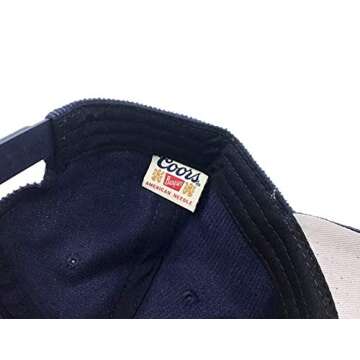 AMERICAN NEEDLE Miller Coors Printed Corduroy Adjustable Snapback Hat Navy