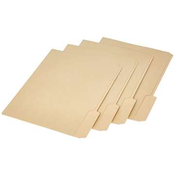 Earthwise by Pendaflex 74520 Recycled Paper File Folder, 1/3 Cut, Ltr, Manila (Box of 100)