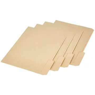 Earthwise by Pendaflex 74520 Recycled Paper File Folder, 1/3 Cut, Ltr, Manila (Box of 100)