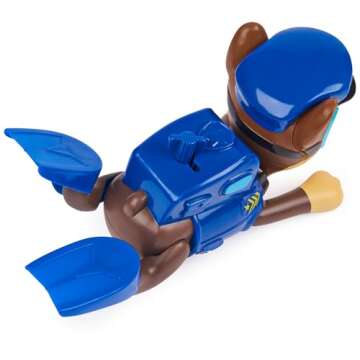 SwimWays Paw Patrol Paddlin' Pups Pool Toys & Outdoor Games, Bath Toys & Pool Party Supplies for Kids Aged 4 & Up, No Batteries Required, Chase