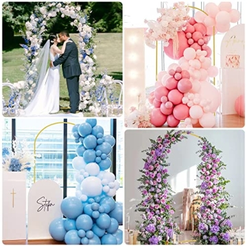 Putros Gold Metal Wedding Arch Stand 7.2FT for Events