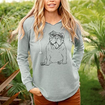 Inkopious English Bulldog Hoody - Cozy Sage Sweatshirt