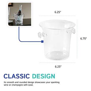 Huang Acrylic Champagne Mini Cooler (1 1/2 QT)