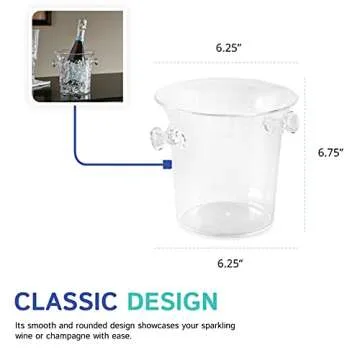 Huang Acrylic Champagne Mini Cooler (1 1/2 QT)