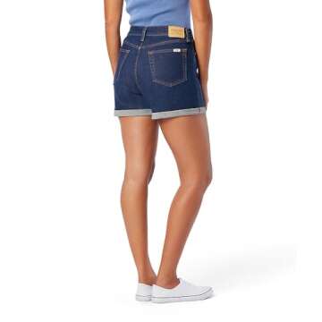 Levi Strauss Signature Gold Women's Heritage High Rise 3" Shorts (Available in Plus Size), Twilight Dusk, 4