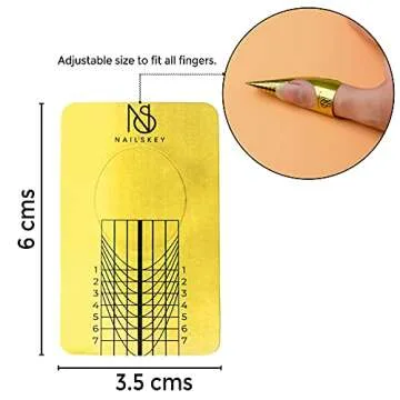 Nailskey Nail Forms for Gel Builder - 100 Pcs Self Adhesive Nail Extension Stickers for Acrylic, UV ...