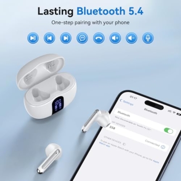 Wireless Earbuds with 50 Hours Playback & Noise Cancellation