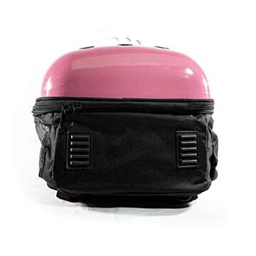 ALEKO PC09RS Pet Backpack Astronaut Capsule Bubble Window Hard Shell with Vents Suitable for Small Pets 16 x 12 x 10 Inches Pink