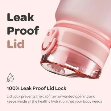 Hydracy 17 oz Motivational Water Bottle with Time Marker, Reusable Water Bottle With Strap, Leak Proof Chug Lid, Kids Water Bottle with Times to Drink and Fruit Infusion Strainer