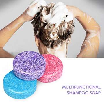 Frcolor Hair Soap Shampoo Bar - Eco-Friendly Hair Care Pack