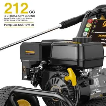 BLUBERY 3600 PSI Heavy Duty Gas Pressure Washer