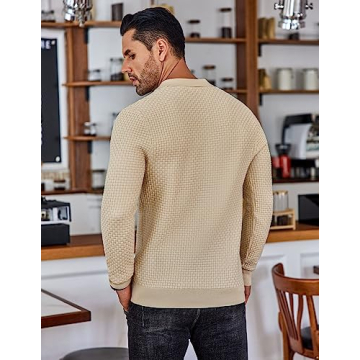 Buy COOFANDY Men's Long Sleeve Polo Shirt for Comfort and Style