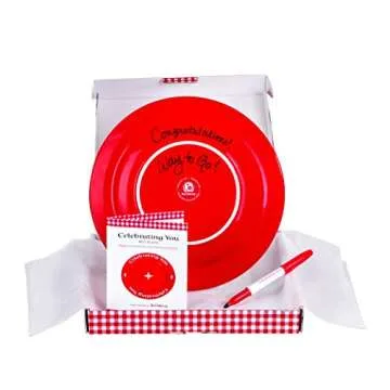 Celebrating You Red Plate Gift Boxed for Special Moments