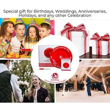 Celebrating You Red Plate Gift Boxed for Special Moments
