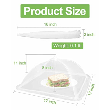 Lauon 6 Pack Large Food Covers for Outdoor Events