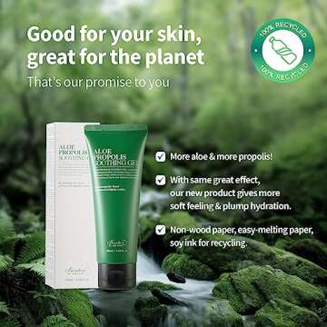 BENTON Aloe Propolis Soothing Gel 3.38 fl oz | Aloe Vera Gel for Sunburn Relief | Aloe Vera Gel for Travel Size | Aloe Vera Gel Moisturizer for Face | Aloe Gel for Face After Sun | Organic Aloe Vera