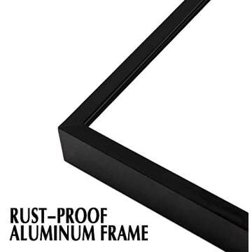 SILD 40x30 Bathroom Vanity Mirror for Wall,30x40 Wall Mounted Mirrors,Black Framed Large Rectangle Modern Mirror,Hangs Horizontally or Vertically