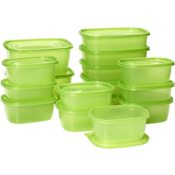 Debbie Meyer GreenBoxes 32 Piece Set – Keeps Fruits, Vegetables, Baked Goods and Snacks Fresh Longer, Reusable, BPA Free, Microwave and Dishwasher Safe, Made in USA