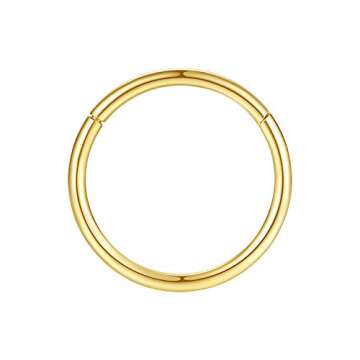 Small Cartilage Earring Hoop 20g Nose Ring Gold Nose Rings 20 Gauge Helix Hoop Earring Forward Helix Earring Hoop Daith Earrings Tragus Earrings Surgical Steel Small Hoop Earrings 6mm Nose Hoop