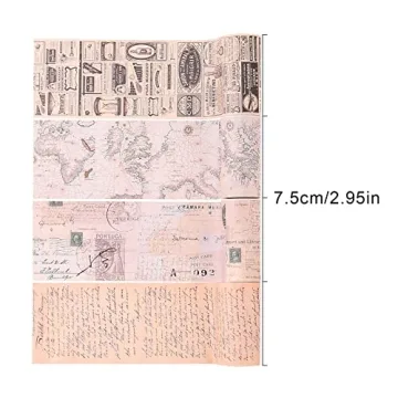 Dizdkizd Vintage Washi Tape for Journals and Crafts