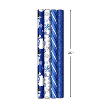 Image Arts Blue Christmas Wrapping Paper Set 120 sq ft