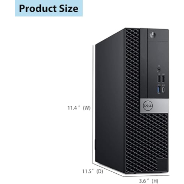 Dell Optiplex 7050 SFF Desktop Computer | Core i5-6500 | 8 GB DDR4 RAM | 256 GB SSD | USB WiFi + Blu...