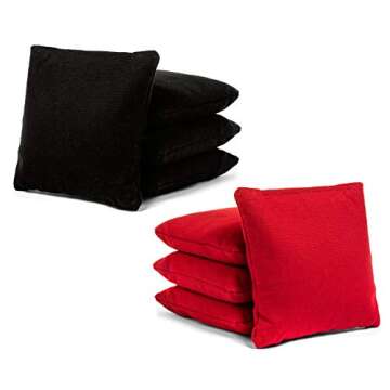 Tailgating Pros Lightweight Pyramid Design Cornhole Board Set w/Bean Bags and Carrying Case - 4'x2' ...