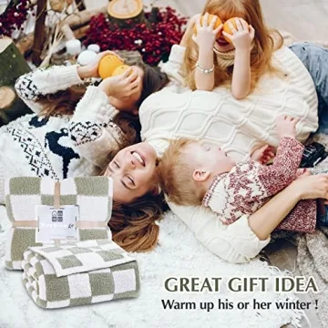 WRENSONGE Checkered Throw Blanket Soft & Cozy for Home