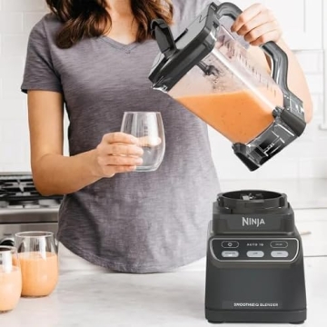 Ninja Professional Blender with Auto-iQ, 72oz Pitcher, 1400W Smoothie Maker CO750B (Renewed)