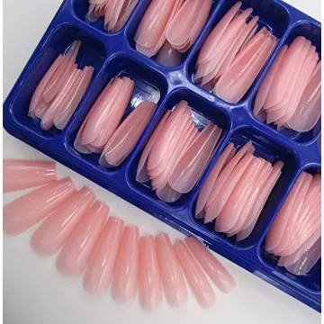 Colored Long Coffin False Nails for Stunning Manicure