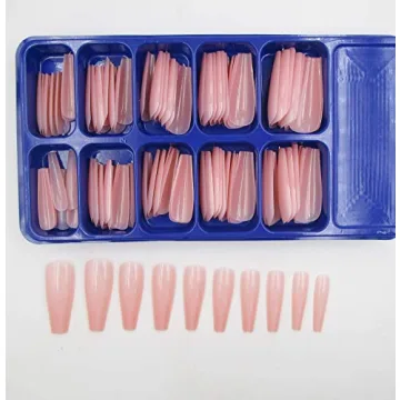 Colored Long Coffin False Nails for Stunning Manicure